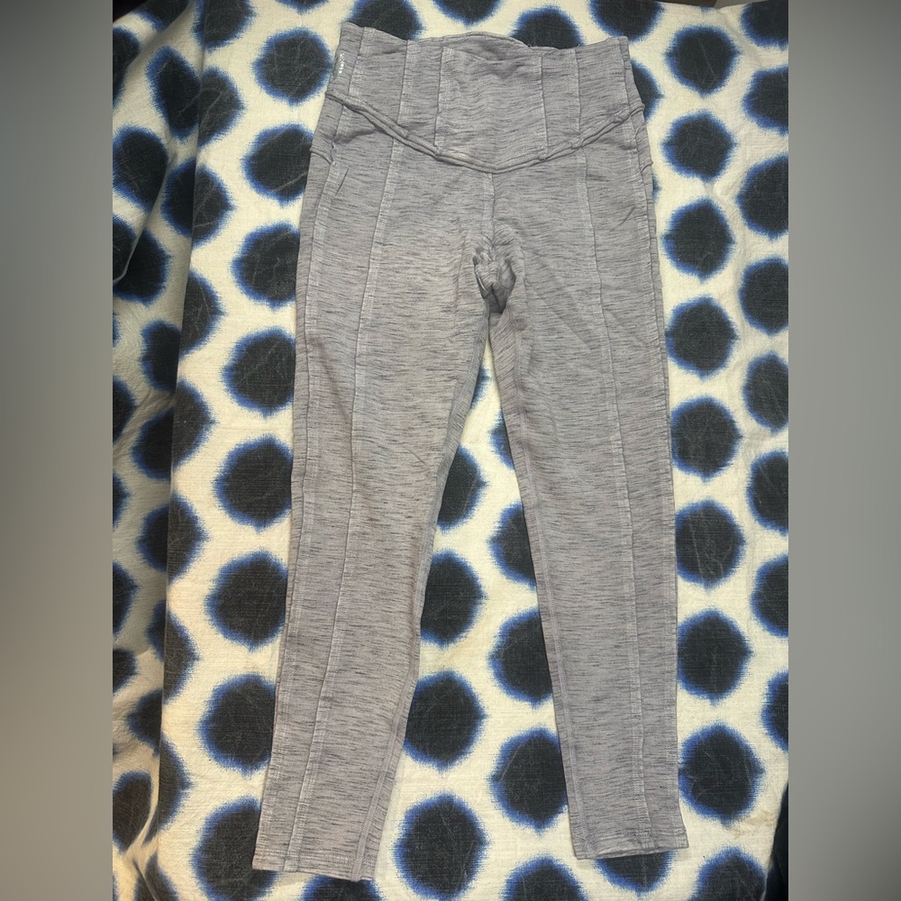 Gray Free People Movement Leggings